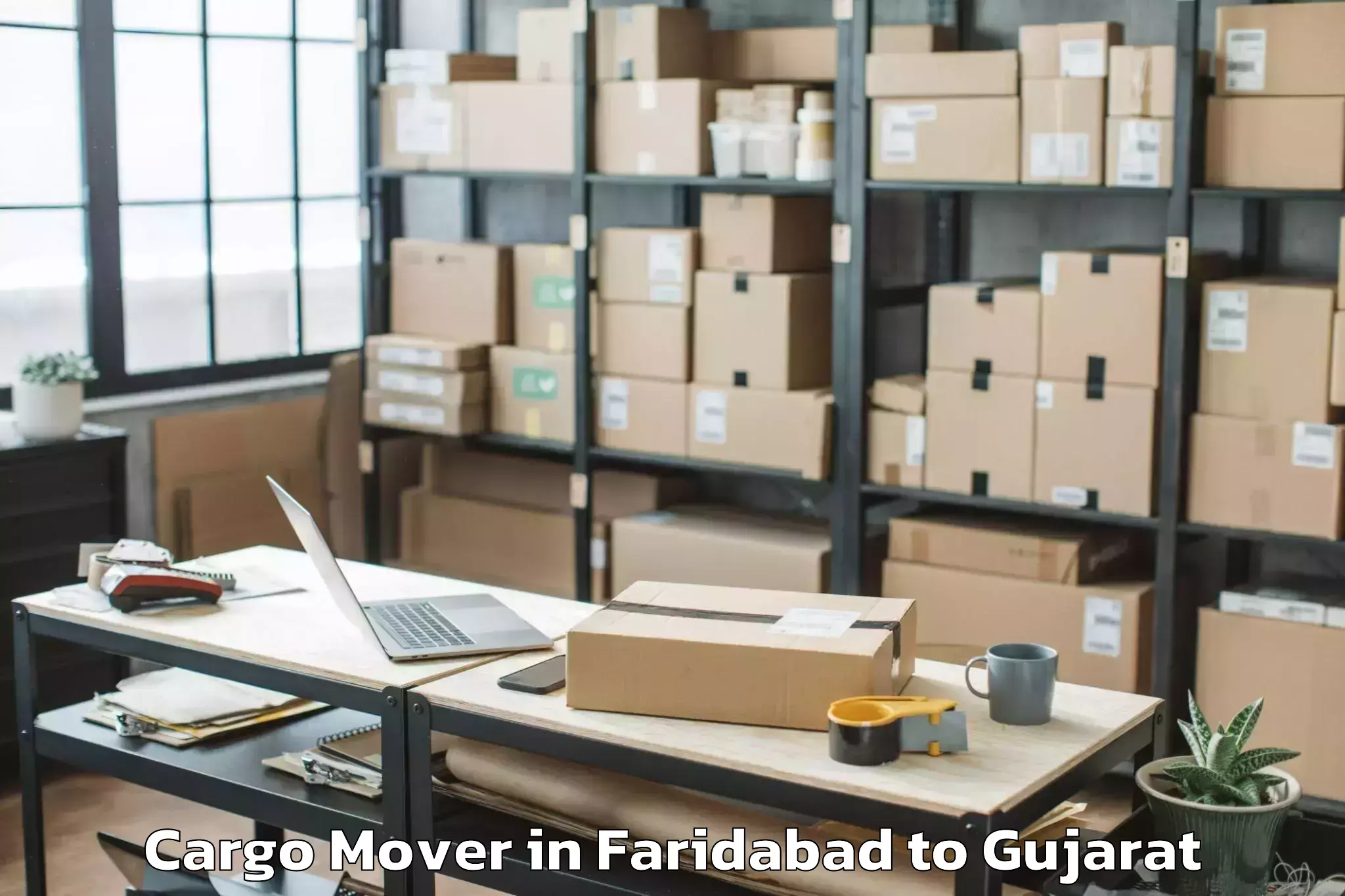 Efficient Faridabad to Bansda Cargo Mover